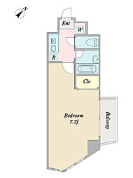 プロシード参宮橋 1Kの間取図画像