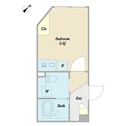 ココチエール文京千石 ワンルームの間取図画像