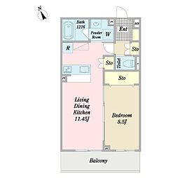間取図画像 1LDK