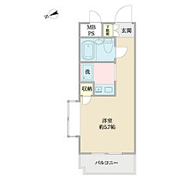 スターホームズ鶴ケ峰本町 ワンルームの間取図画像