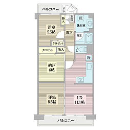 間取図画像 2SLDK