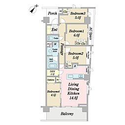 間取図画像 2SLDK