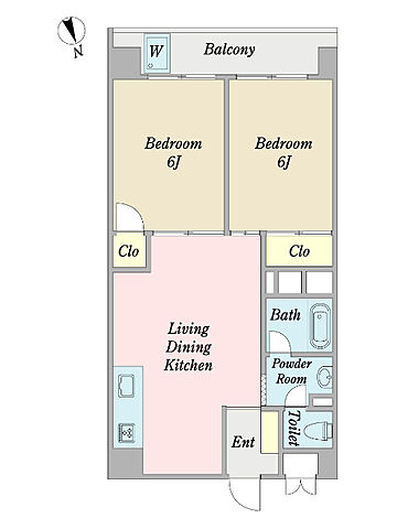 間取り 信和江戸川マンション 7階/-