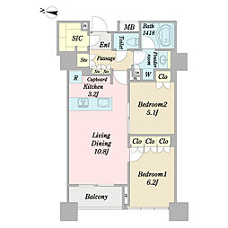 間取図画像 2LDK