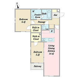 Ｄｅｍｅ’ｊｏ天草東 2階2LDKの間取り