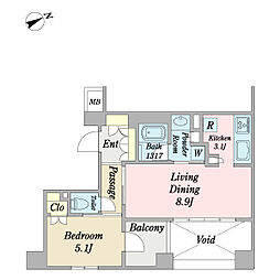 間取図画像 1LDK
