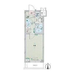 ルーブル中野新橋弐番館 1Kの間取図画像