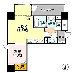 CentralResidence 1LDKの間取図画像