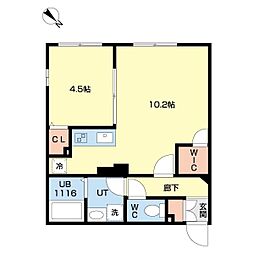 ＬＵＯＲＥ文京千石 4階1LDKの間取り