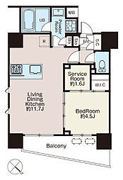 間取図画像 1SLDK