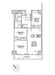 間取図画像 2SLDK