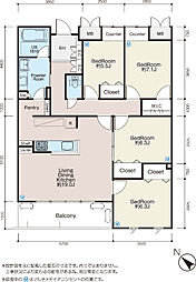 プレステージ吉祥寺 5階4LDKの間取り