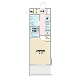 プレミアステージ本所吾妻橋 1Kの間取図画像
