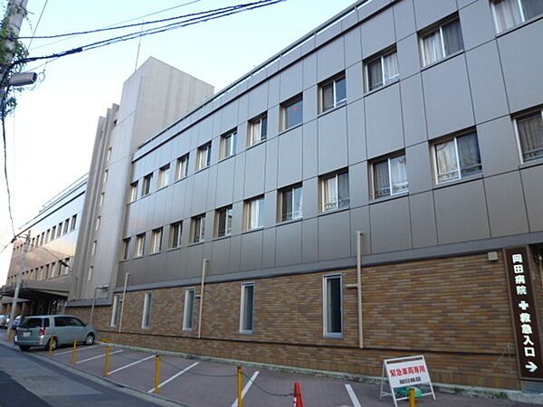 病院「医療法人聖峰会岡田病院まで1118m」