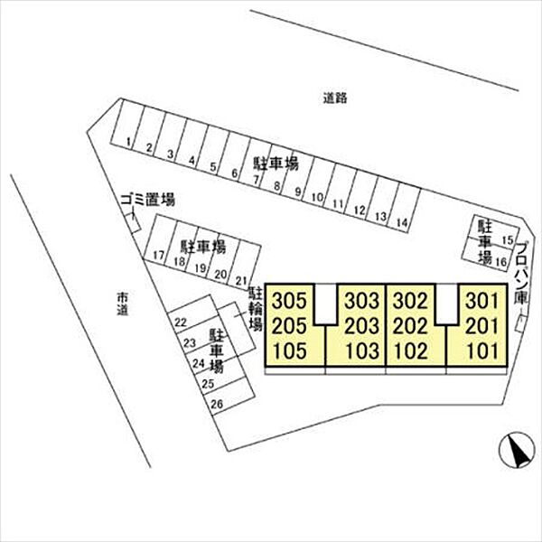 画像17:空き：301号(3階東角部屋)