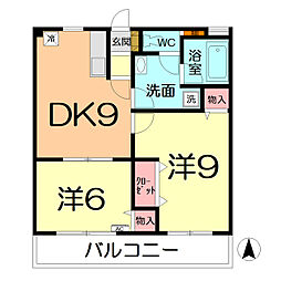 間取図画像 2DK
