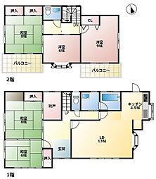 東海岸北2丁目ハウス 5LDKの間取り