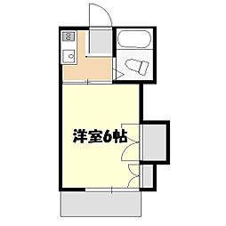 カーサ東松山A棟 1Kの間取図画像