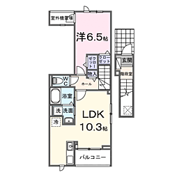 セブンI 1LDKの間取図画像