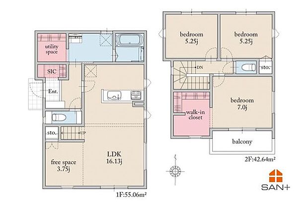 生活動線を重視された間取り