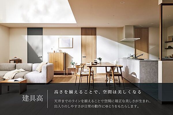 【狭山不動産】天井高2、700/2、400mmに合わせた、内装建具の高さ設定