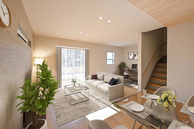 日当たりの良さにこだわった南向きLDKを採用しているので、いつでも明るい住まいに。