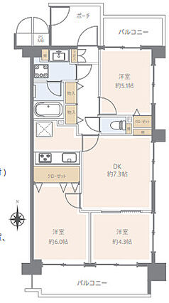 こちらは間取り...