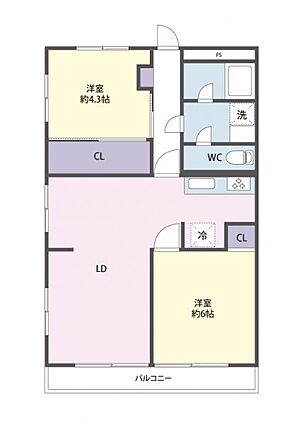 間取りは2LD...