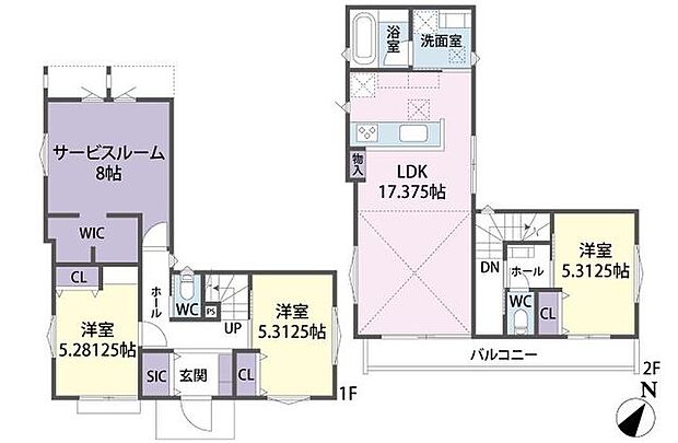 2号棟 間取り図