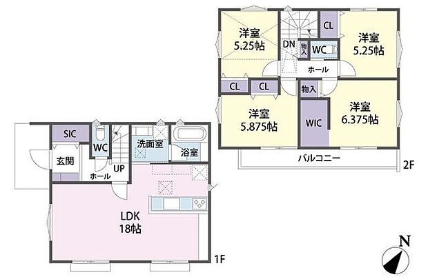 3号棟　間取り図　4LDK+SIC