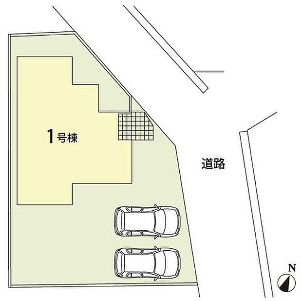 土地 51.95坪!カースペース 並列2台駐車可