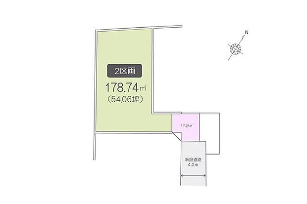 2区画　54.06坪！