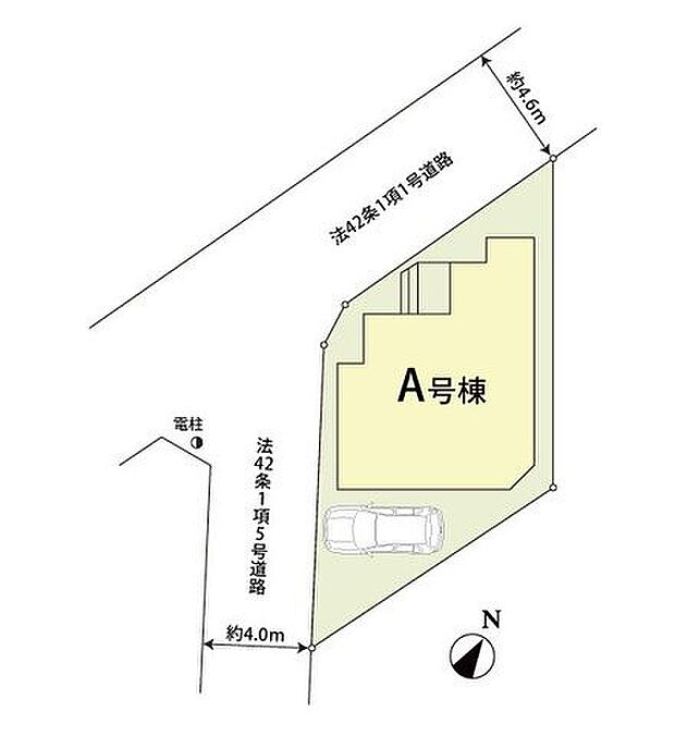 区画図土地 30.48坪!