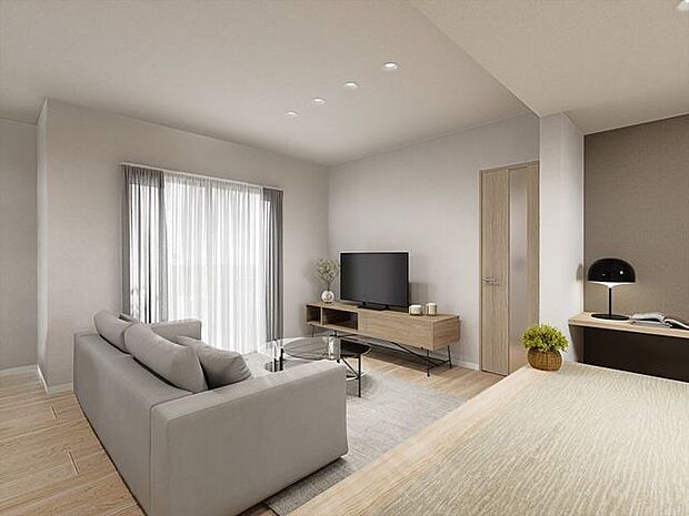 5号棟　リビングパース（家具・調度品はイメージです）