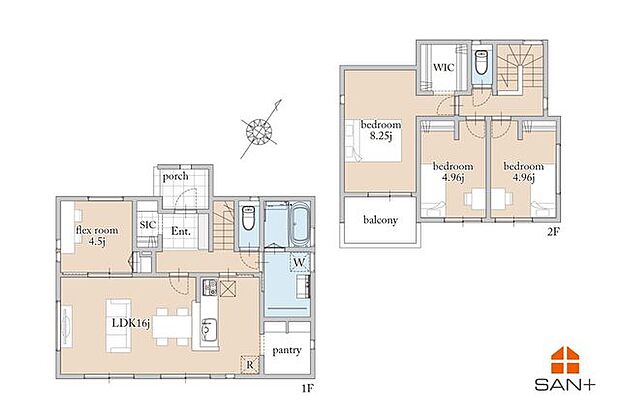 6号棟 間取り図4LDk+SIC+WIC