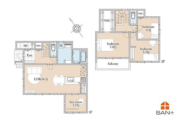 12号棟　間取り図4LDk+SIC+WIC