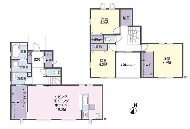 間取り図3LDk+WIC