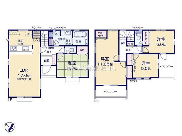 間取り図4(5)LDK+カースペース3台