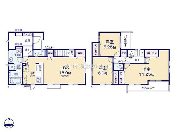 間取り図3(4）LDK+カースペース2台