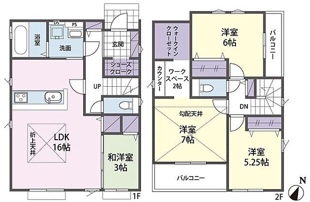6号棟 間取り図4LDK+フリースペース