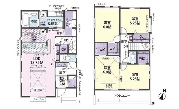 1号棟 間取り図