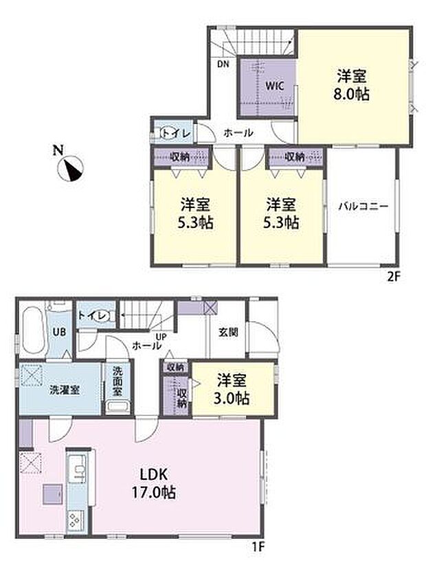 1号棟 間取り図