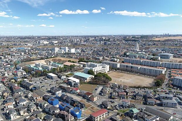 空撮ブリエガーデン広瀬東4丁目　第4条件付き売地！8.14区画　販売中！