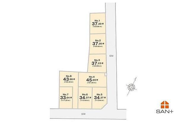 全体区画図※実測図ではございません