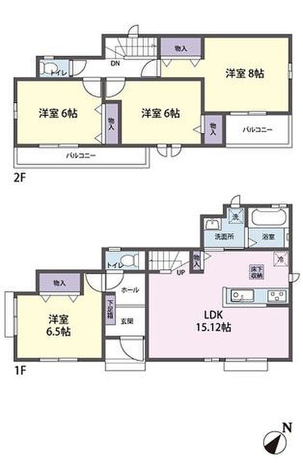 全室南東向きでに日中の日差しを存分に採り込む4LDK
