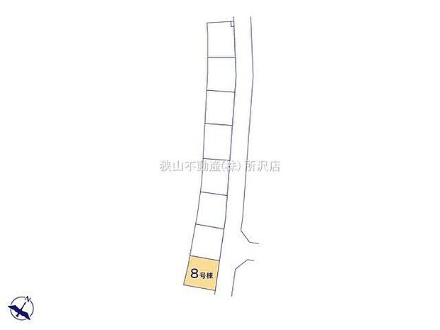 全体区画図　8号棟