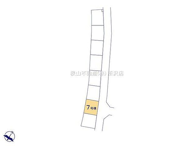 全体区画図　7号棟