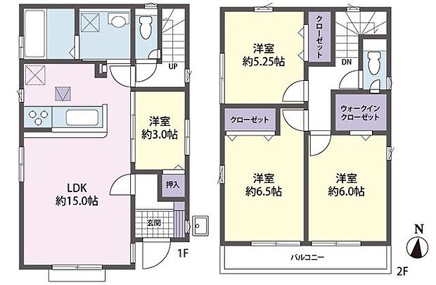 間取図 2号棟