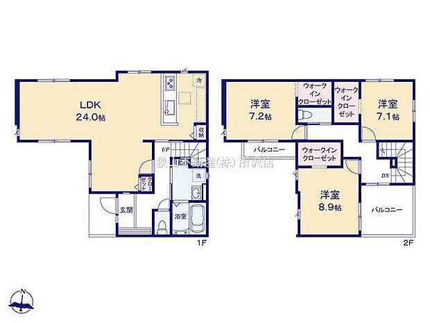 間取図 1号棟