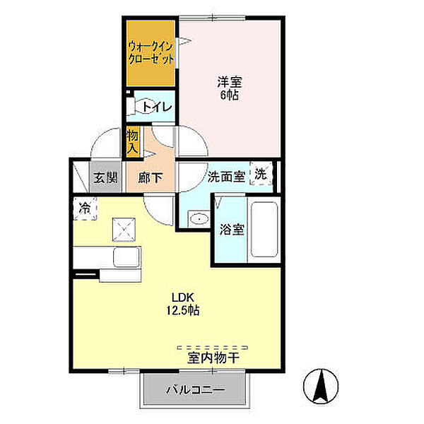 埼玉県行田市向町(賃貸アパート1LDK・2階・45.26㎡)の写真 その2